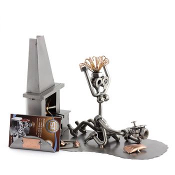 LIEBESKAMIN MIT VISITENKARTEN-HALTER