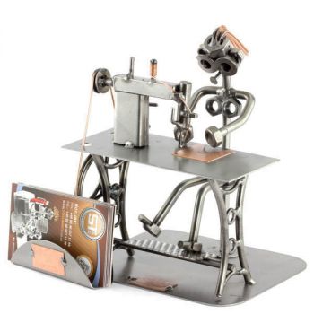 SCHNEIDERIN MIT VISITENKARTEN-HALTER