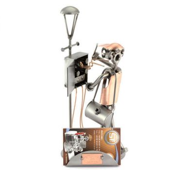 ELEKTRIKER MIT BLITZ MIT VISITENKARTEN-HALTER