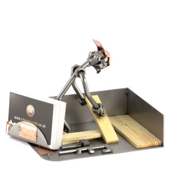 PARKETTVERLEGER MIT VISITENKARTEN-HALTER