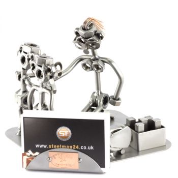 ERZIEHERIN MIT VISITENKARTEN-HALTER