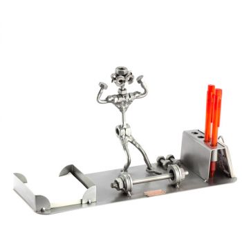 MUSKELMANN MIT BÜRO ORGANIZER