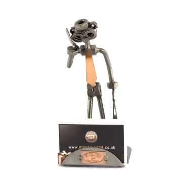 HANDYMAN MIT VISITENKARTEN-HALTER