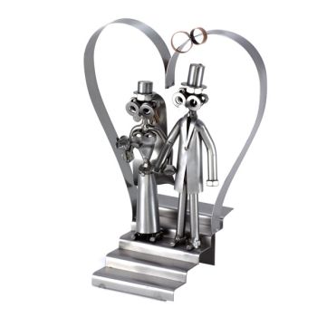 HOCHZEITSPAAR MIT HERZ - SCHRAUBENMÄNNCHEN