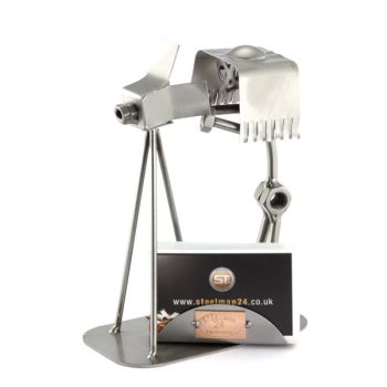 FOTOGRAF MIT VISITENKARTEN-HALTER