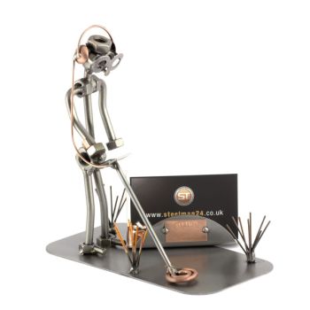 METALLDETEKTOR MIT VISITENKARTEN-HALTER