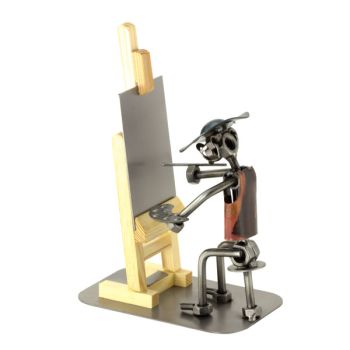 MALER MIT HOLZSTAFFELEI